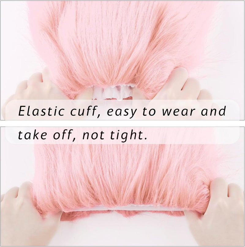 Peecabe Winter Women Faux Fur Fluffy Leg Warmers Fuzzy Long Boot Covers Furry For Christmas - Image 3